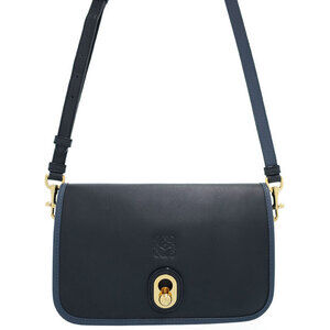 Loewe Ines Leather Crossbody Bag Black